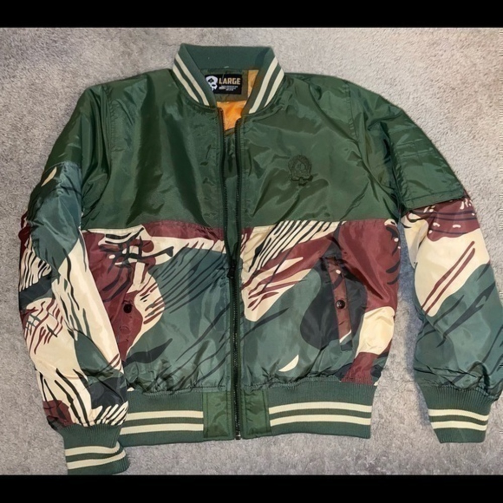 New zero foxtrot gear bomber jacket without tags Large L pit to put 25 t-b 28 - Picture 1 of 12